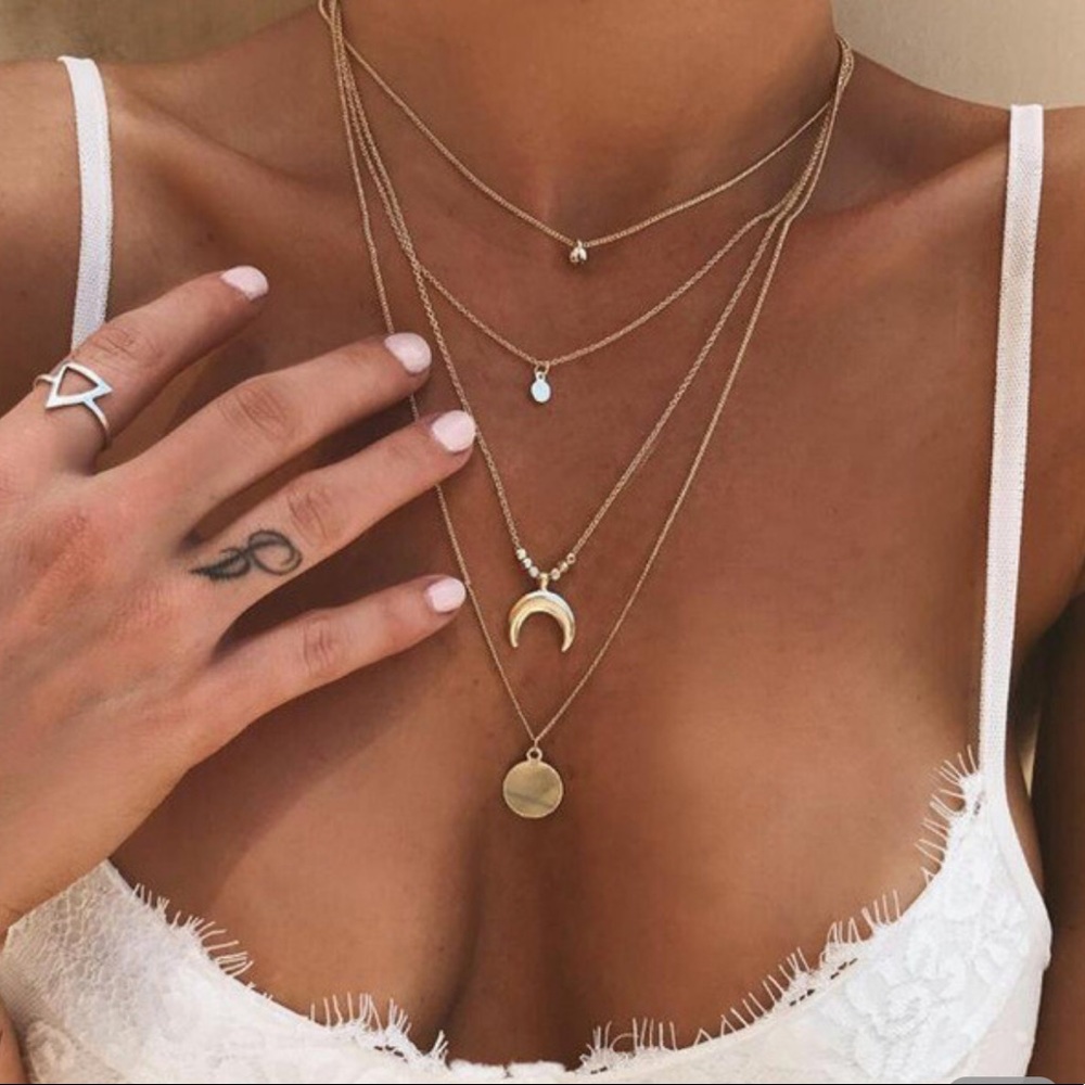NWT boho layering necklace OSFA